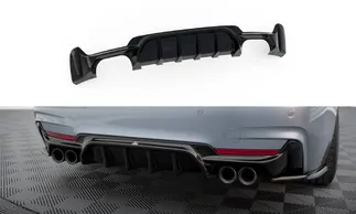 Maxton Design Rear Valance For F32 BMW 4 Series M Pack (GTS Look) (Dual Tips)